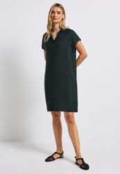 STREET ONE Shirtkleid mit geschlitztem Ausschnitt günstig online kaufen