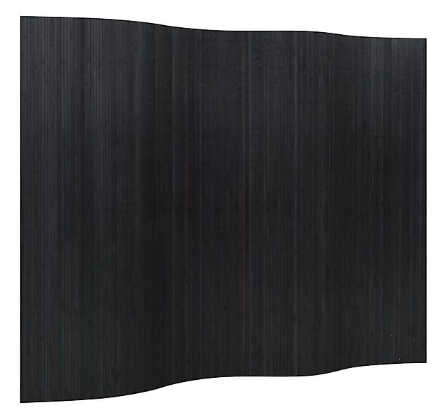 furnicato Raumteiler Paravent Schwarz Breite 250 cm Höhe 165 cm Bambus, 1-t günstig online kaufen