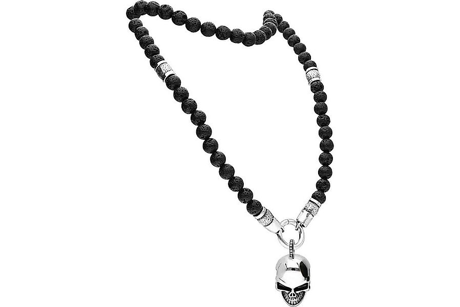 FILANGO Gliederkette SET Lavastein Kugelkette + Chirurgenstahl Kettenanhäng günstig online kaufen