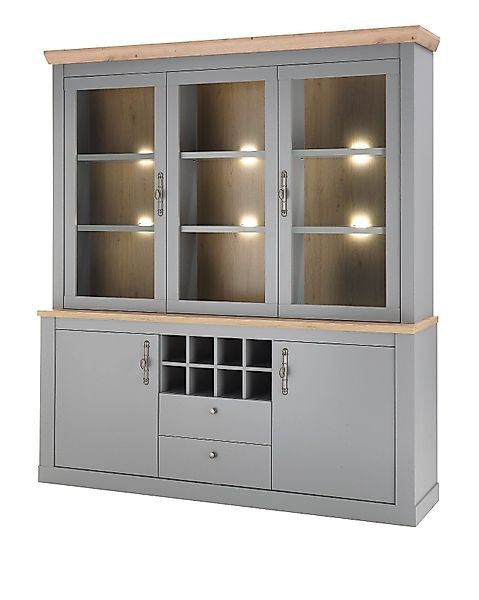 Furn.Design Buffet Rideau (Buffetschrank in grau günstig online kaufen