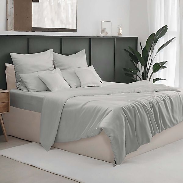twenty:three® Bettbezug Lyocell Deckenbezug Light Gray, günstig online kaufen