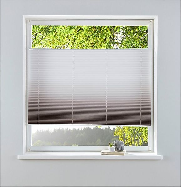 my home Plissee Ombré, Lichtschutz, ohne Bohren, verspannt, Klemmfix, Fixma günstig online kaufen