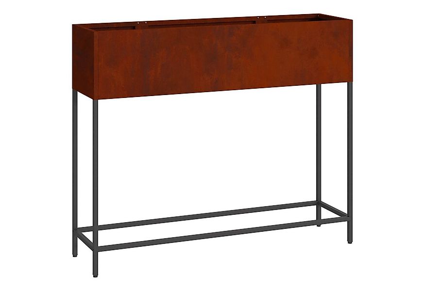 vidaXL Hochbeet Hochbeet Gartenpflanzer Rostig 100 x 26 x 82 cm Wetterfests günstig online kaufen