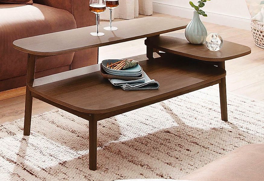 Woodman Couchtisch "Eichberg, Kafeetisch, Sofatisch, Wohnzimmertisch" mit 3 günstig online kaufen