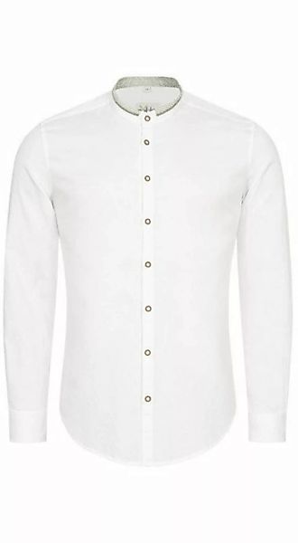Nübler Trachtenhemd Trachtenhemd Langarm Pietro in Weiß Grün von Nübler günstig online kaufen