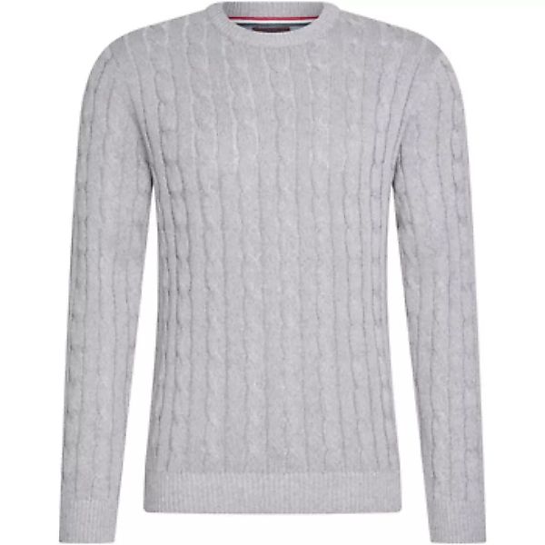 Cappuccino Italia  Sweatshirt Cable Pullover Grijs günstig online kaufen