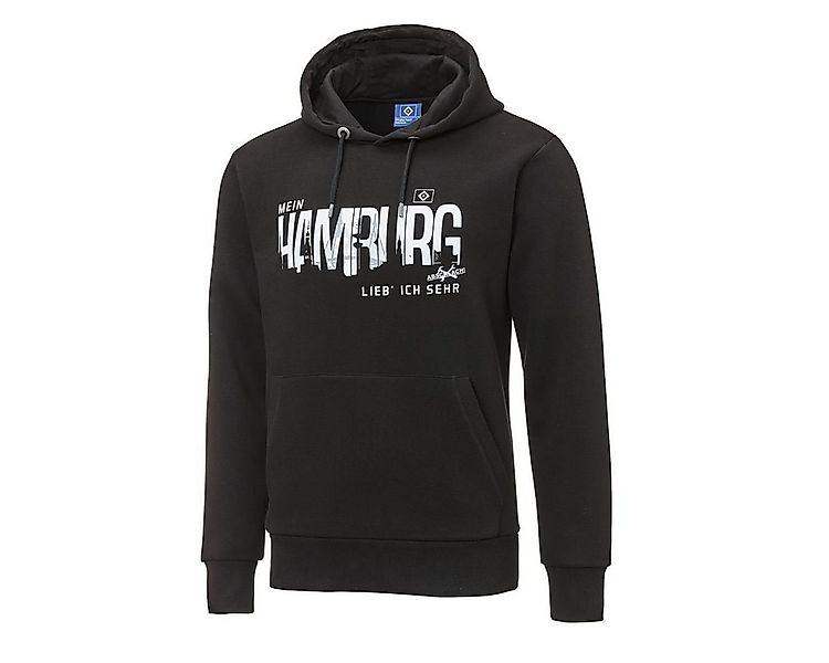 HSV Kapuzenpullover Hoodie Mein Hamburg-Abschlach! (Schwarz) gesticktes Ham günstig online kaufen