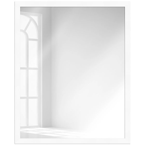 WANDStyle Wandspiegel H960, Weiß, aus Massivholz im Stil Modern günstig online kaufen