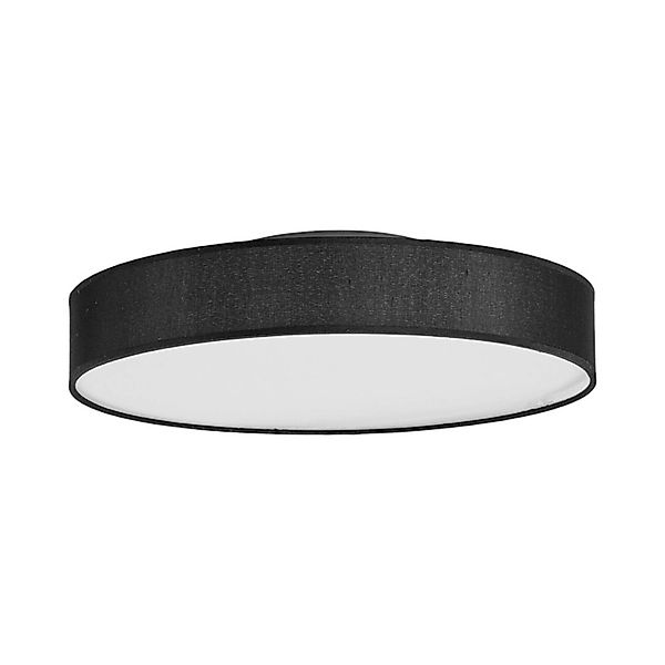 Lindby LED Deckenlampe Saira 9625090 Modern in Schwarz aus Textil 1-flammig günstig online kaufen