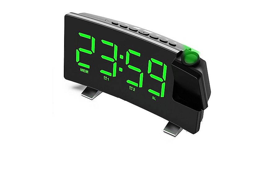 MODFU Projektionswecker LED Digital Wecker Projektion Alarm Radiowecker Rad günstig online kaufen