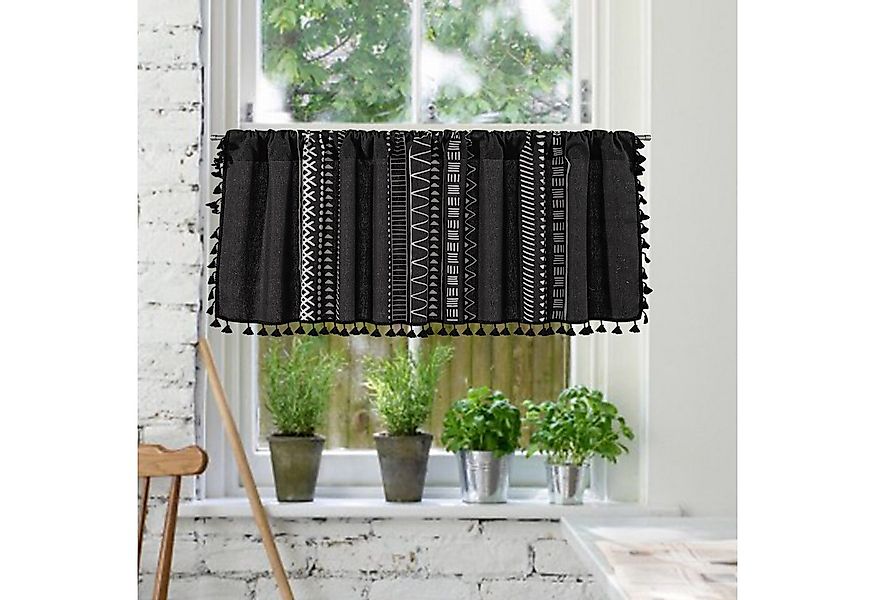 Qelus Gardine Bistrogardine Boho Scheibengardinen Küchengardinen Landhausst günstig online kaufen