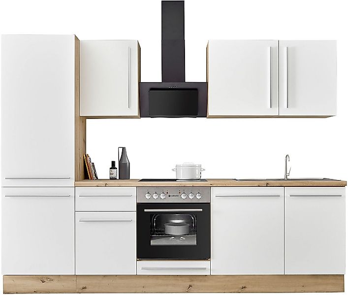 KOCHSTATION Küchenzeile KS-Florida mit 38mm starker Arbeitsplatte, Breite 2 günstig online kaufen