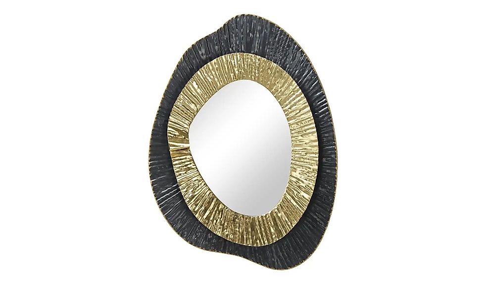 HOME STORY Wandspiegel   ¦ schwarz ¦ Metall,Glas ¦ Maße (cm): B: 80 H: 7 T: günstig online kaufen