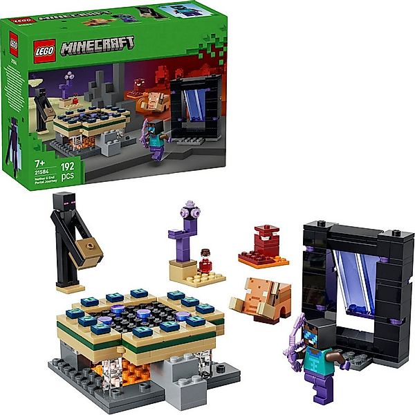 LEGO® Reise durch Nether und Endportal (21584), LEGO Minecraft Konstruktion günstig online kaufen