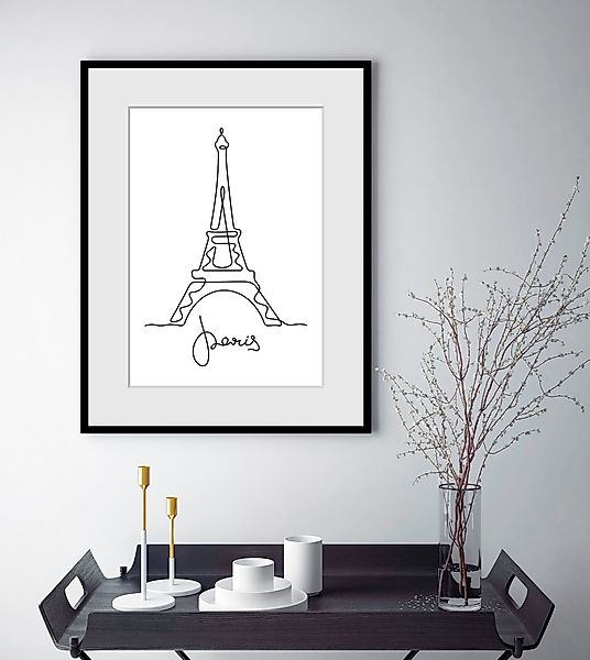 queence Bild "Stadt der Liebe", Paris-Frankreich-Gebäude-Kunst-Schriftzug-S günstig online kaufen