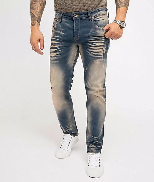 Rock Creek Regular-fit-Jeans Herren Jeans Regular Fit Blau RC-3102 günstig online kaufen