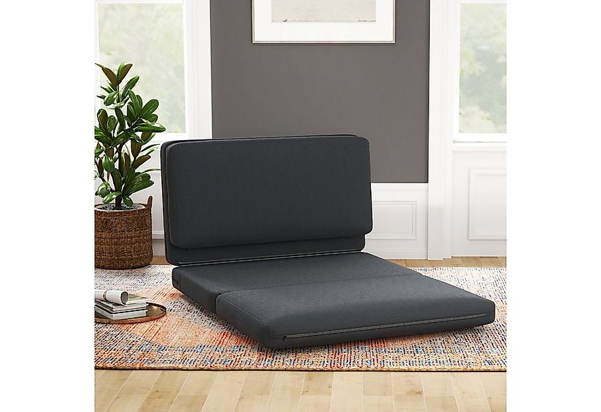 HOMCOM Sitzkissen 3-in-1 Klappbar Schlafsofa mit Samtoptik, für Schlafzimme günstig online kaufen