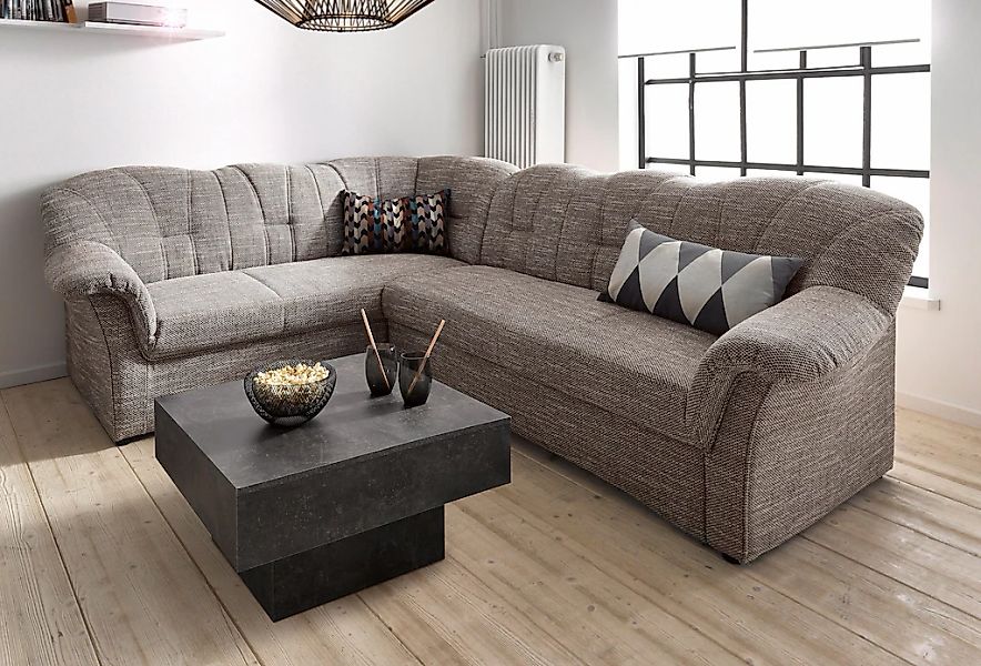 DOMO collection Ecksofa "Papenburg B/T/H: 242/190/84 cm L-Form", wahlweise günstig online kaufen