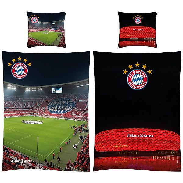 BERONAGE Kinderbettwäsche FC Bayern München Bettwäsche günstig online kaufen