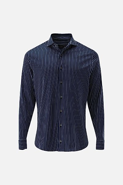 Jerseyhemd mit Nadelstreifen Tailor Fit günstig online kaufen