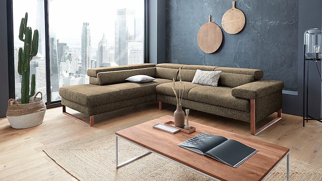 W.SCHILLIG Ecksofa "finn, Designsofa mit tollem Sitzkomfort, bequem, L-Form günstig online kaufen