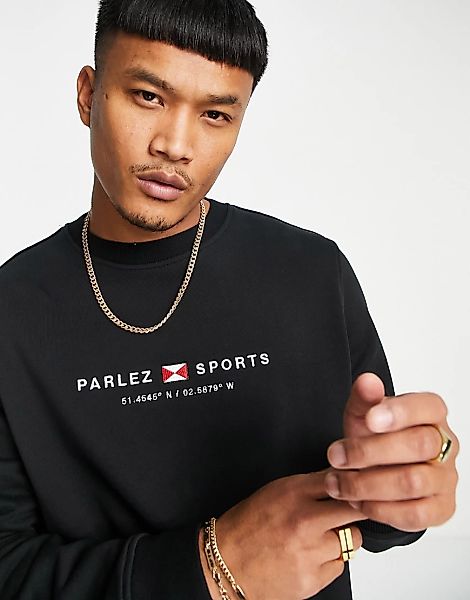 Parlez – Byera – Sweatshirt in Schwarz günstig online kaufen