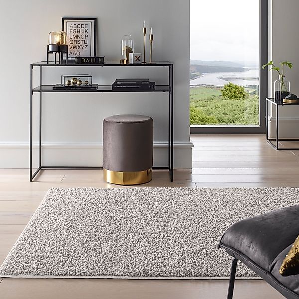 TaCa Home Langflor-Teppich Waschbarer Langflor-Teppich Rutschfest, rund, Hö günstig online kaufen