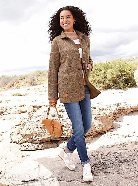 Casual Looks Strickfleecejacke günstig online kaufen