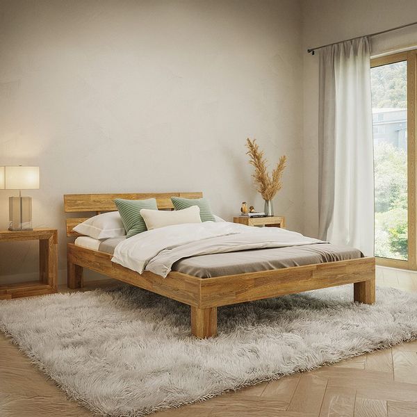 skølm. Massivholzbett Floki aus Eiche, mit günstig online kaufen