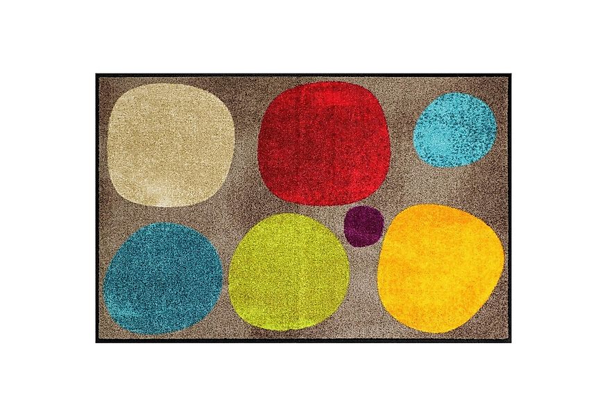 Salonloewe Läufer Fußmatte 75x120 Broken Dots Colourful, Eingangsmatte groß günstig online kaufen