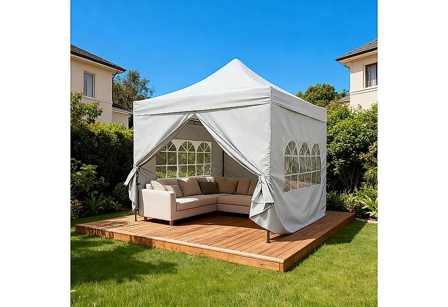 KONIFERA Faltpavillon Valencia Lux, mit 4 Seitenteilen, BxTxH: 300x300x330 günstig online kaufen