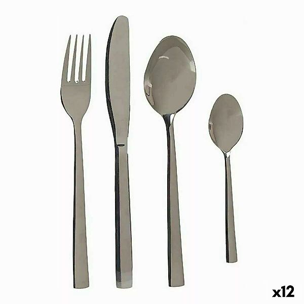 Besteck-set Silberfarben Edelstahl (12 Stück) günstig online kaufen