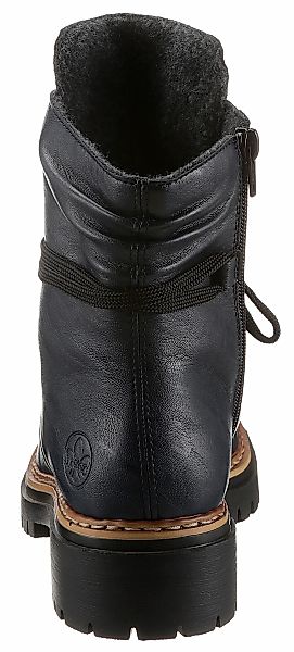 Rieker Schnürboots, Stiefelette, Profilsohle, Blockabsatz, mit günstig online kaufen