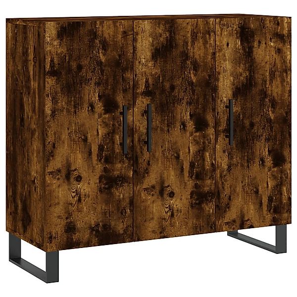 vidaXL Sideboard Sideboard Räuchereiche 90x34x80 cm günstig online kaufen