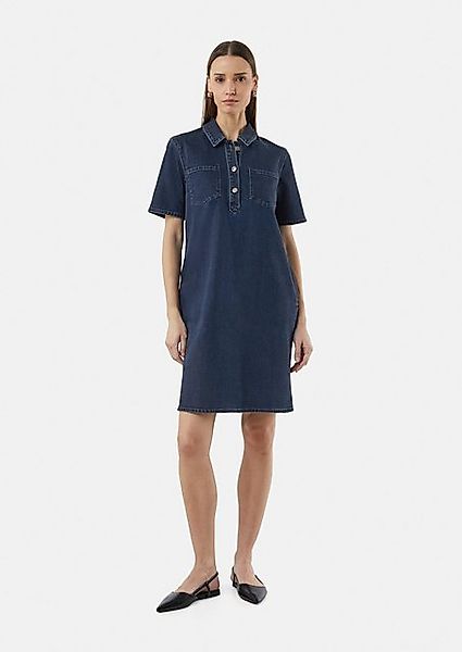 Comma Maxikleid Elastisches Denim-Kleid mit seitlichen günstig online kaufen