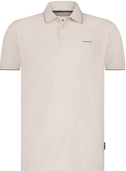 State of Art Poloshirt Piqué Greige - Größe M günstig online kaufen