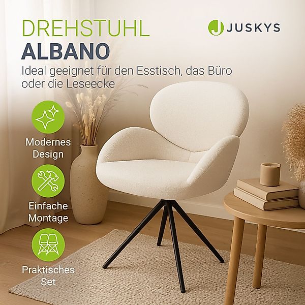 Juskys Esszimmerstuhl Albano (4 St), 360° günstig online kaufen