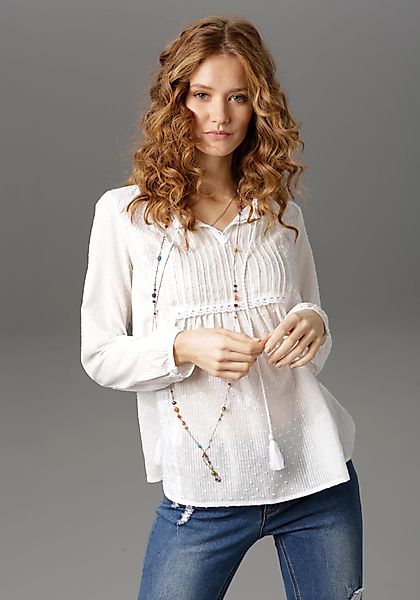Aniston CASUAL Schlupfbluse aufwändige Stickerei und günstig online kaufen
