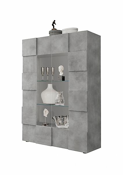 INOSIGN Vitrine "Dama Höhe 166 cm, Breite 121 cm, Stauraumvitrine mit 2 Tür günstig online kaufen
