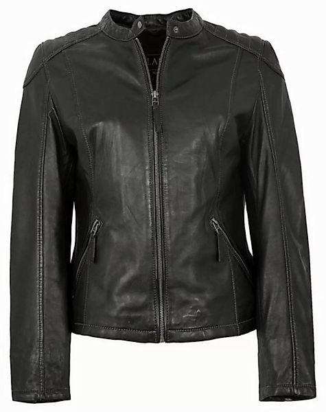 Jilani Lederjacke Laura Jilani - Damen Lederjacke Lammnappa schwarz günstig online kaufen