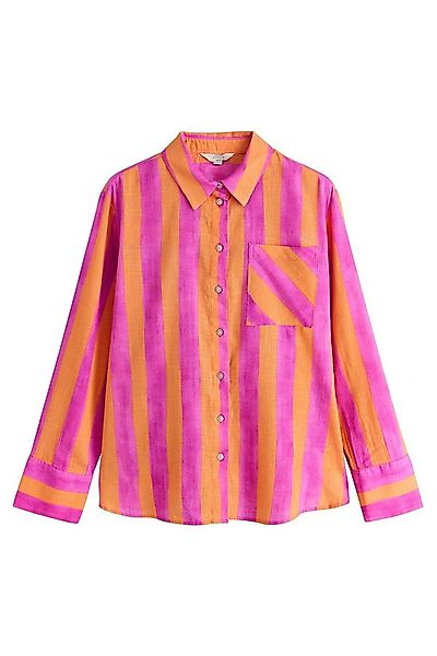 Next Langarmhemd Relaxed Fit Langarm-Hemd mit Leinen (1-tlg) günstig online kaufen