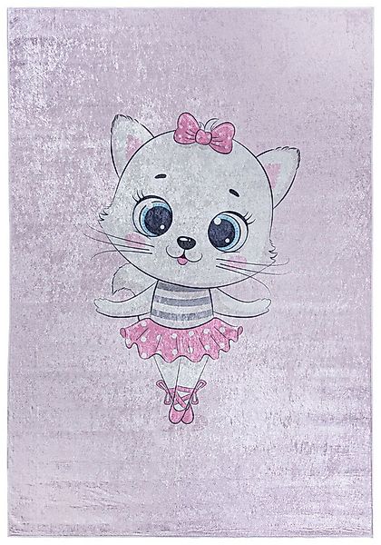 Mazovia Kinderteppich Kinderteppich Kinderzimmerteppich Ballett Ballerina, günstig online kaufen