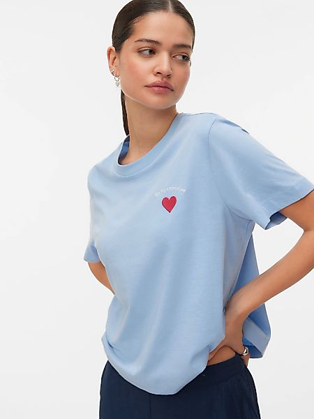 Vero Moda T-Shirt "VMSOPHIE METTE SS TOP BOX JRS GA" Baumwolle günstig online kaufen