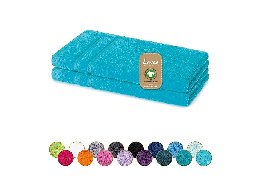 Lavea Gästehandtuch Bali Gästetücher 30x50 cm, Weiches Bio-Baumwollfrottee günstig online kaufen