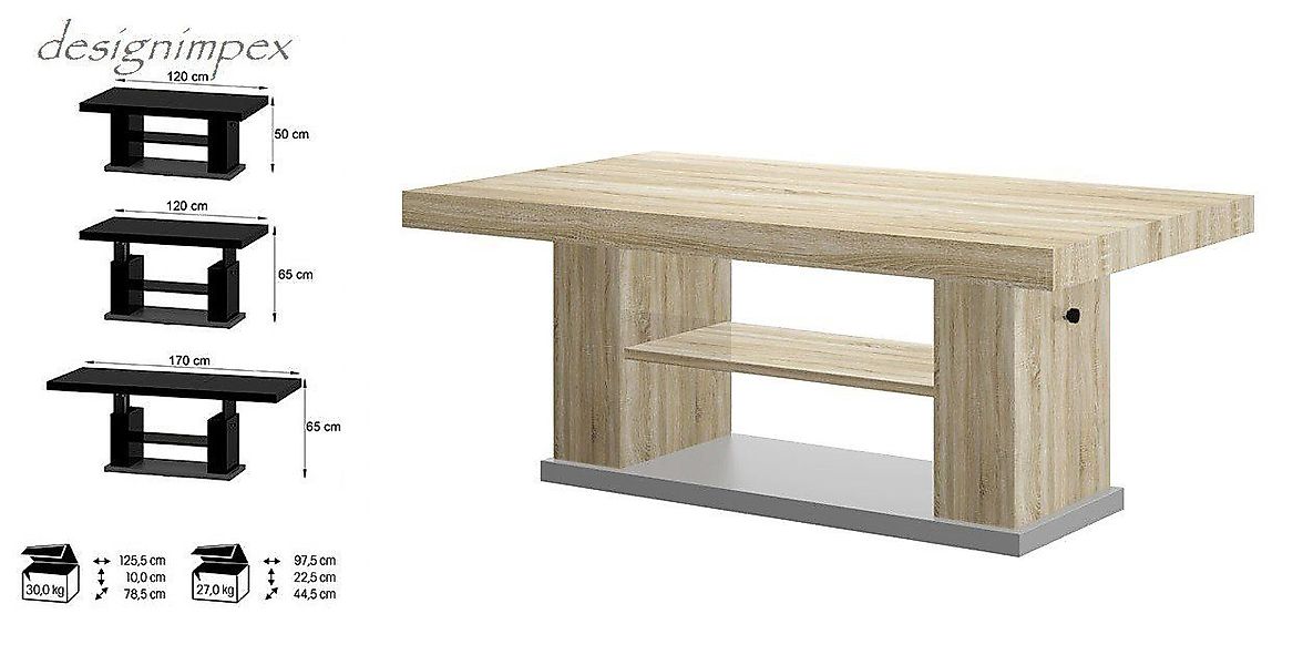 designimpex Couchtisch Design HN-777 Sonoma Eiche günstig online kaufen