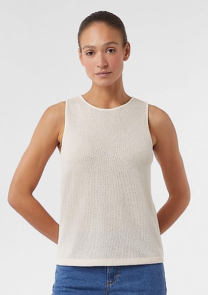 comma Muskelshirt T-Shirt Stricktop aus Viskosemix günstig online kaufen