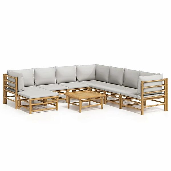 vidaXL Gartenlounge-Set 9-tlg. Garten-Lounge-Set mit Kissen günstig online kaufen