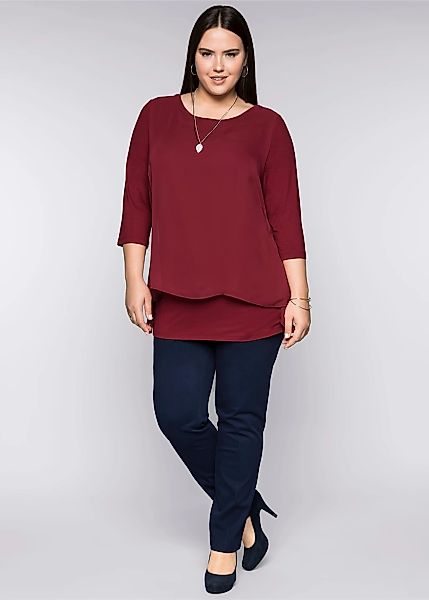 Sheego Blusenshirt "Blusenshirt", 1 Stk. günstig online kaufen