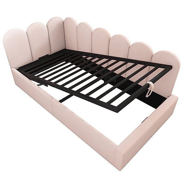 KLAM HOME Polsterbett Kinderbett Daybett 90x190/200cm, Schlafsofa mit Metal günstig online kaufen