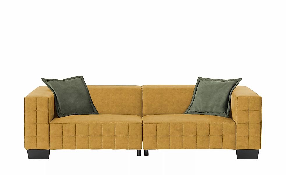 smart Big Sofa  Delilah ¦ gelb ¦ Maße (cm): B: 255 H: 69 T: 106.0 Polstermö günstig online kaufen